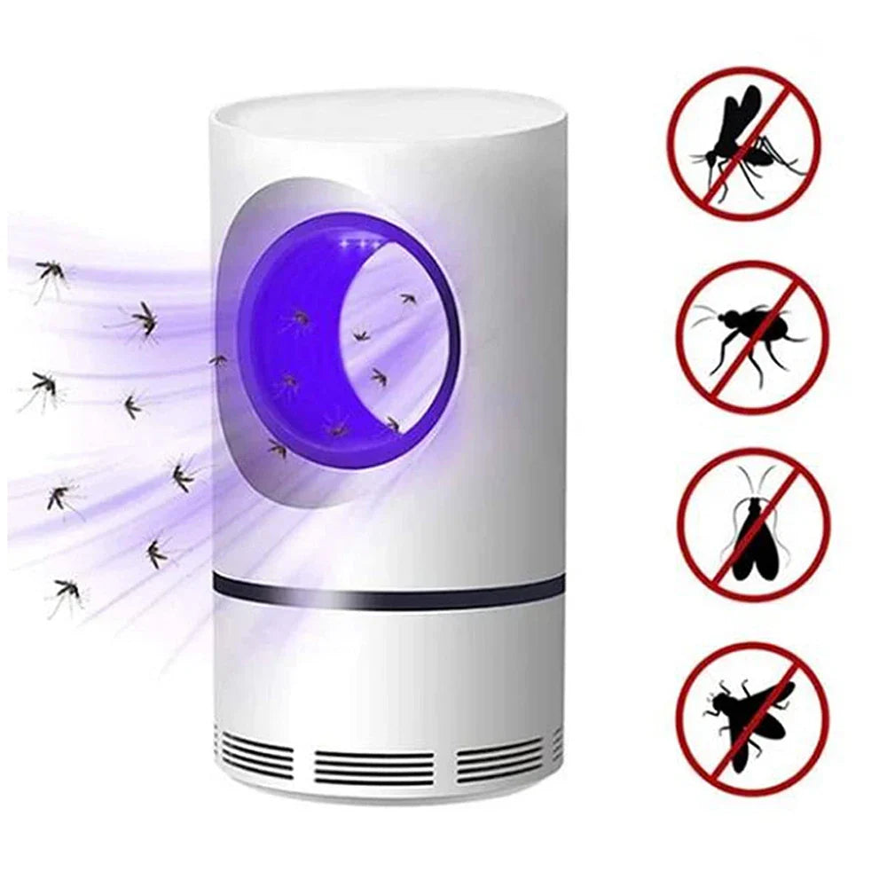 Capcană Inteligentă pentru Țânțari și Insecte – UV LED, Fără Zgomot, Consum Redus