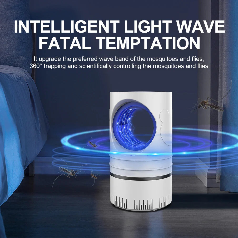 Capcană Inteligentă pentru Țânțari și Insecte – UV LED, Fără Zgomot, Consum Redus